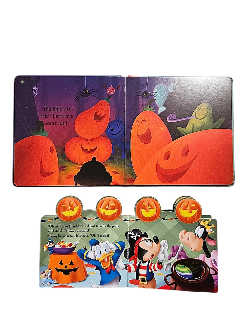 Five Little Pumpkins & Mickey's Haunted Clubhouse Halloween Board Books NEW